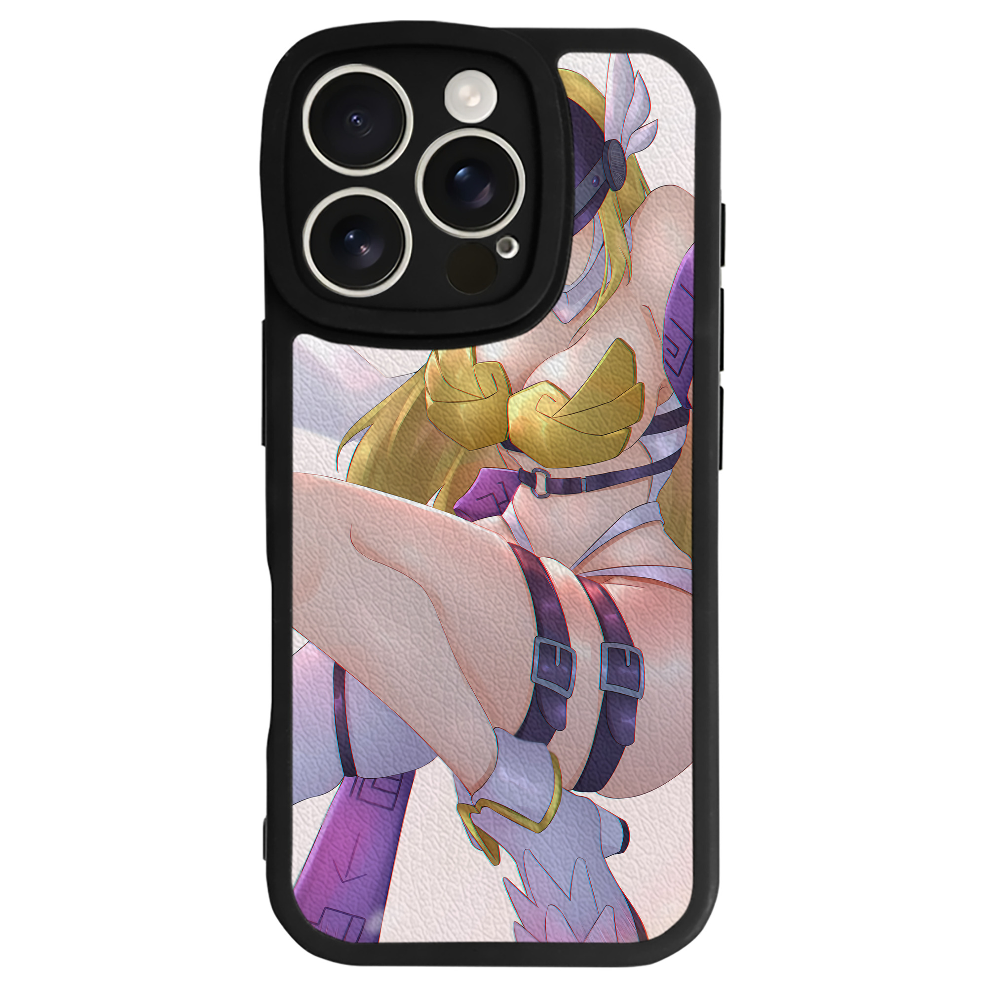 （画像用） Digimon デジタルモンスター/デジモン 【iPhone 16シリーズ対応】シリコンスマホケース（レザー調） 材質：シリコン